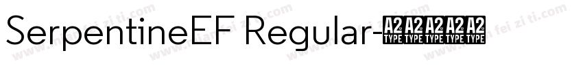 SerpentineEF Regular字体转换